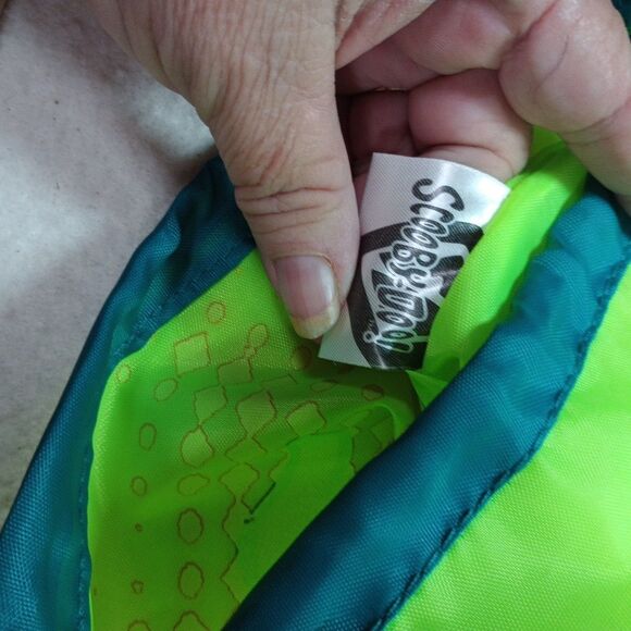 2007 Scooby Doo Cinch Bag 11x12 Kids Nylon Backpack Daypack NWT Cartoon Green - Picture 11 of 15